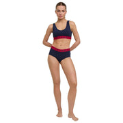 Falke Daily Comfort プリント ビスチェ ブラレット 2 枚組 - ブラック/レッド
