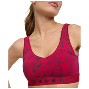 Falke Daily Comfort プリント ビスチェ ブラレット 2 枚組 - ブラック/レッド