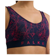 Falke Daily Comfort プリント ビスチェ ブラレット 2 枚組 - レッド/ブラック