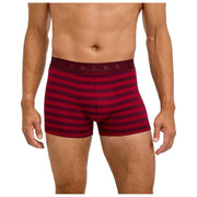 Falke Daily Comfort ストライプ ボクサー ブリーフ - バーガンディ
