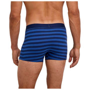 Falke Daily Comfort ストライプ ボクサー ブリーフ - ロイヤル ブルー