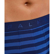 Falke Daily Comfort ストライプ ボクサー ブリーフ - ロイヤル ブルー