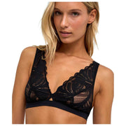 Falke Delicate Touch トライアングル ブラレット - ブラック