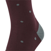 Falke Dot Socks - Burgundy