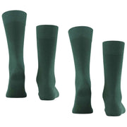 Falke Happy 2 Pack Socks - Hunter Green