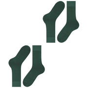 Falke Happy 2 Pack Socks - Hunter Green