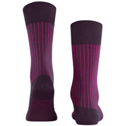 Falke Oxford Stripe Socks - Eggplant Lilac