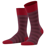 Falke Sensitive Mapped Line Socks - Passion Red