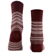 Falke Sunset Stripe Socks - Claret Red