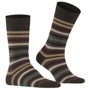 Falke Tinted Stripe Socks - Beech Green