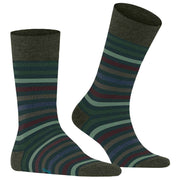 Falke Tinted Stripe Socks - Wald Green