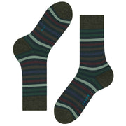 Falke Tinted Stripe Socks - Wald Green