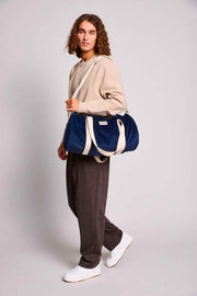 Hindbag Simon ダッフル バッグ - ベルベット ネイビー ブルー