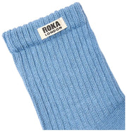 Roka Windsor ソリッド クルー ソックス - エアフォース ブルー