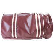 Fred Perry Classic Barrel Bag - Oxblood Red/Ecru Cream