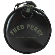 Fred Perry クラシック ミニ バレル バッグ - ローレル リース グリーン/ブラック