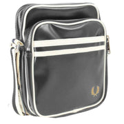 Fred Perry Classic Side Bag - Black/Ecru Cream