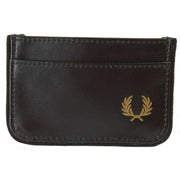 Fred Perry Coated Card Holder - Black/Gold