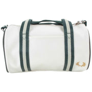 Fred Perry Mini Classic Barrel Bag - Ecru Cream/Night Green