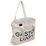Gaston Luga キャンバス トートバッグ - クラウド クリーム