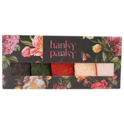 Hanky Panky シグネチャー レース ローライズ Tバック 5 個パック - 御影石/ウッドランド/クレイ オール/ダーク ザクロ/バニラ