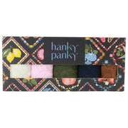 Hanky Panky シグネチャー レース ローライズ Tバック 5 パック - マシュマロ/ブリス/ボイセンベリー/ネイビー/マキアート