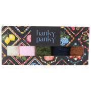 Hanky Panky シグネチャー レース オリジナル ライズ Tバック 5 パック - マシュマロ/ブリス/ボイセンベリー/ネイビー/マキアート
