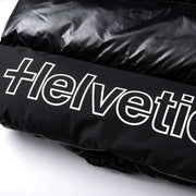 Helvetica Mountain Pioneers Pinto 2 フード付きダウン ジャケット - ブラック