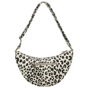 Hindbag Andrea Half Moon バッグ - レオパード オフホワイト