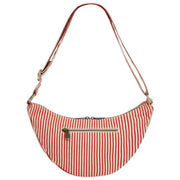 Hindbag Andrea ハーフムーン バッグ - レッド ストライプ