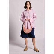 Hindbag Andrea ハーフムーン バッグ - レッド ストライプ