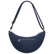 Hindbag Andrea Half Moon バッグ - ベルベット ネイビー ブルー