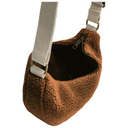 Hindbag Andrea Teddy Half Moon バッグ - ブラウン