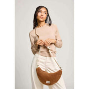 Hindbag Andrea Teddy Half Moon バッグ - ブラウン