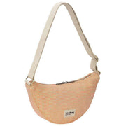 Hindbag Andrea ウーブン ハーフムーン バッグ - コーラルレッド