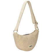 Hindbag Andrea ウーブン ハーフムーン バッグ - ヌードベージュ