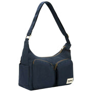 Hindbag Emile マルチポケット ショルダーバッグ - ネイビーブルー