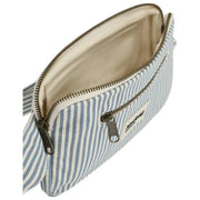 Hindbag Harry レクタングル バムバッグ - ブルーストライプ
