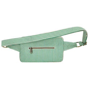 Hindbag Harry レクタングル バムバッグ - グリーンストライプ