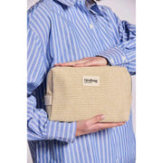 Hindbag Leon ウーブン トイレタリー バッグ - ヌード ベージュ