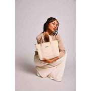 Hindbag Louise スクエア クロスボディ バッグ - ベルベット ベージュ