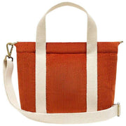 Hindbag Louise Square Crossbody Bag - ベルベット ブリック オレンジ