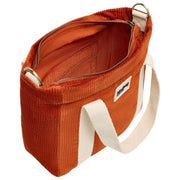 Hindbag Louise Square Crossbody Bag - ベルベット ブリック オレンジ