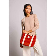 Hindbag Louise Square Crossbody Bag - ベルベット ブリック オレンジ