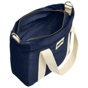 Hindbag Louise スクエア クロスボディ バッグ - ベルベット ネイビー ブルー