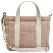 Hindbag Louise スクエア テディ クロスボディ バッグ - パウダー ピンク