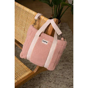 Hindbag Louise スクエア テディ クロスボディ バッグ - パウダー ピンク