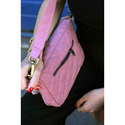 Hindbag Margault キルティング ショルダー バッグ - ブラッシュ ピンク