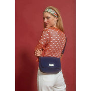 Hindbag Margault キルティング ショルダー バッグ - ネイビーブルー