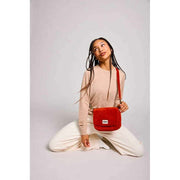 Hindbag Margault ショルダーバッグ - ベルベット ブリック オレンジ